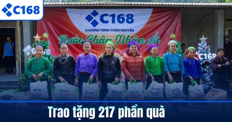 Bước chân nhân ái C168 – Hành trình lan tỏa yêu thương 4 Trao tặng 217 phần quà